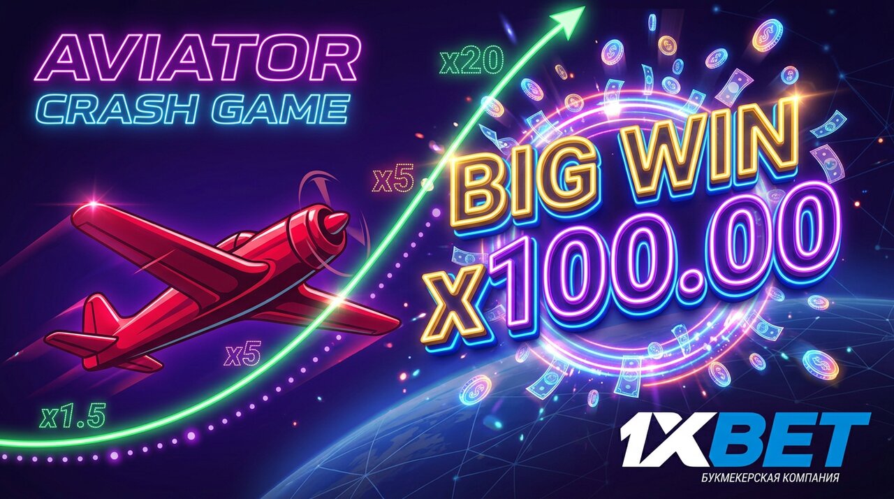 Авиатор 1xBet APK — краш‑игра Spribe мобильная версия коэффициент x1000